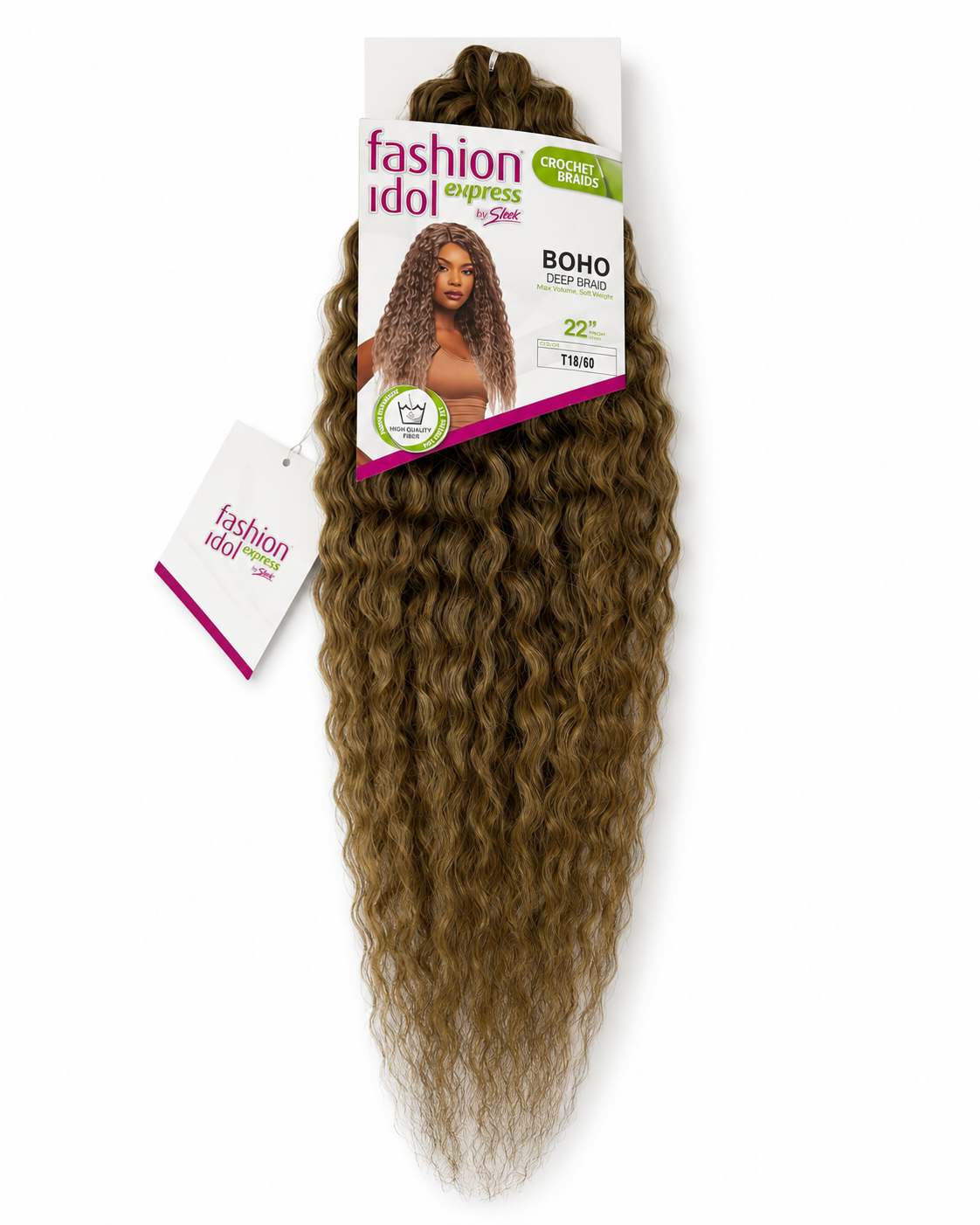 Fashion Idol Deep Curl Braid – Ash Blonde Mix (22")