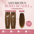 Ash Blonde Boho Braid Bundle (2 expressions +1 Boho Curl)