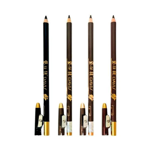 Davis Waterproof Brow Pencil Pack (1 -12 Pieces) – Dark Brown