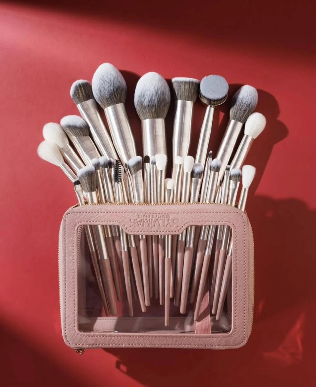 Sylvimak Professional Makeup Brush Set – Complete Face & Eye Brush Collection- 32 piece