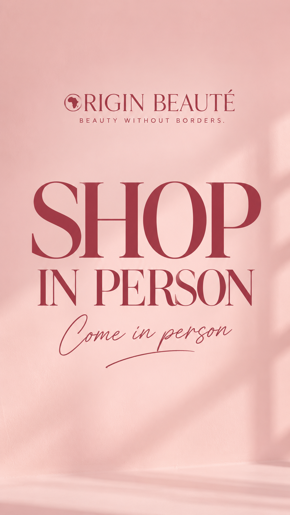 Shop & Collect In Person 🎀 | Origin Beauté London