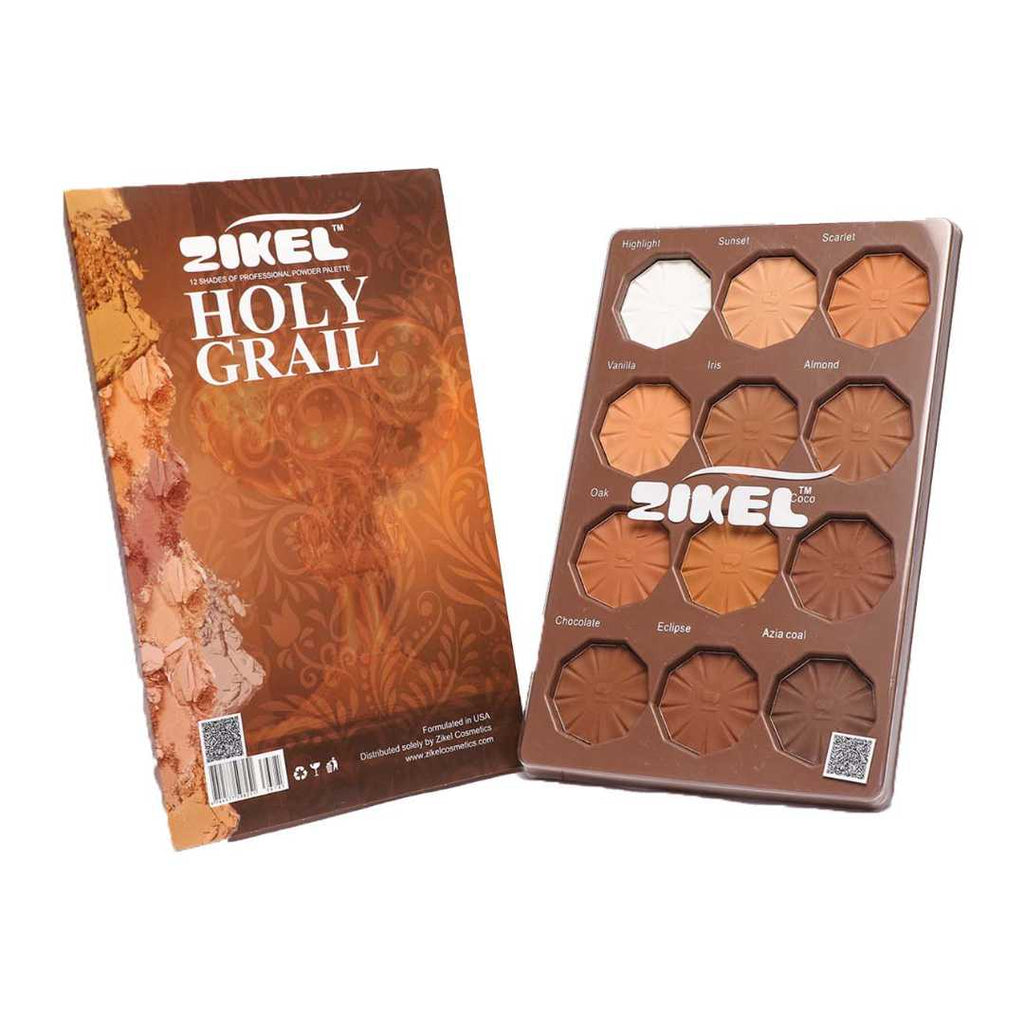 Zikel Holy Grail 12-in-1 Powder Palette — Full Face Sculpt + Set