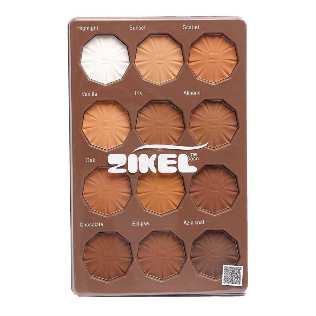 Zikel Holy Grail 12-in-1 Powder Palette — Full Face Sculpt + Set