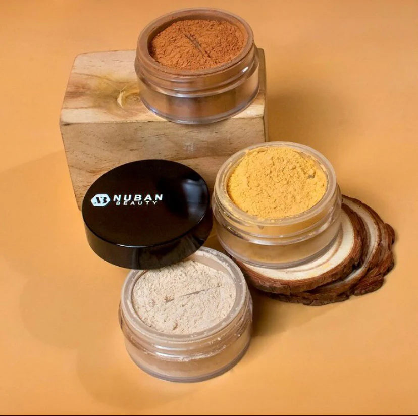 Nuban Beauty Setting Powder — Oil Control + Smooth Matte Finish - Shade Caramel